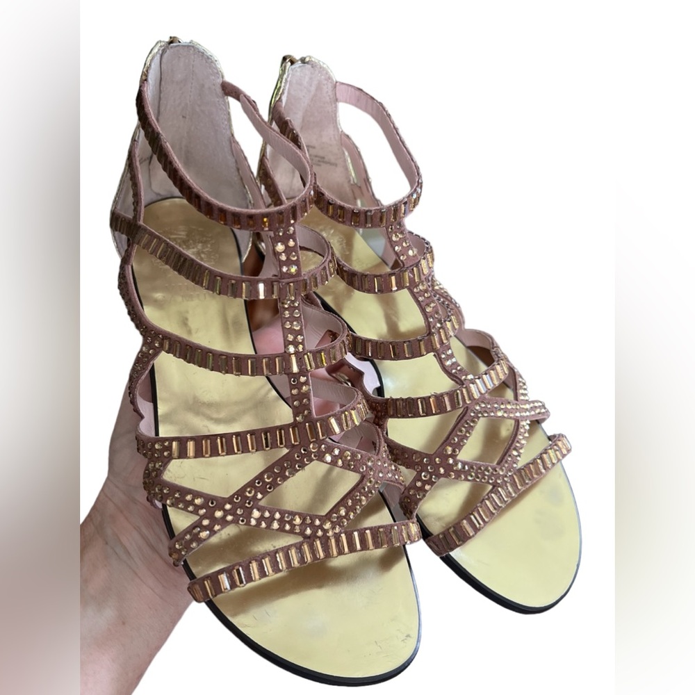 Vince Camuto Emera Gold Women Sandal Size 36 US 6 - Picture 2 of 9